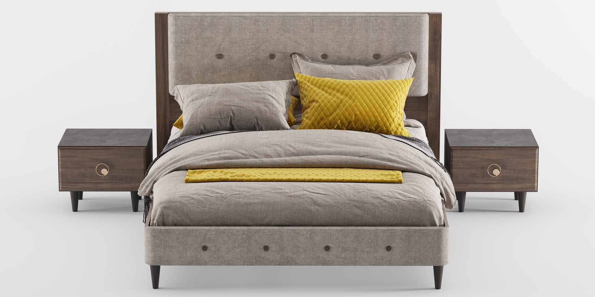 ROSA-Bedframe-2 Rose Bed with side table