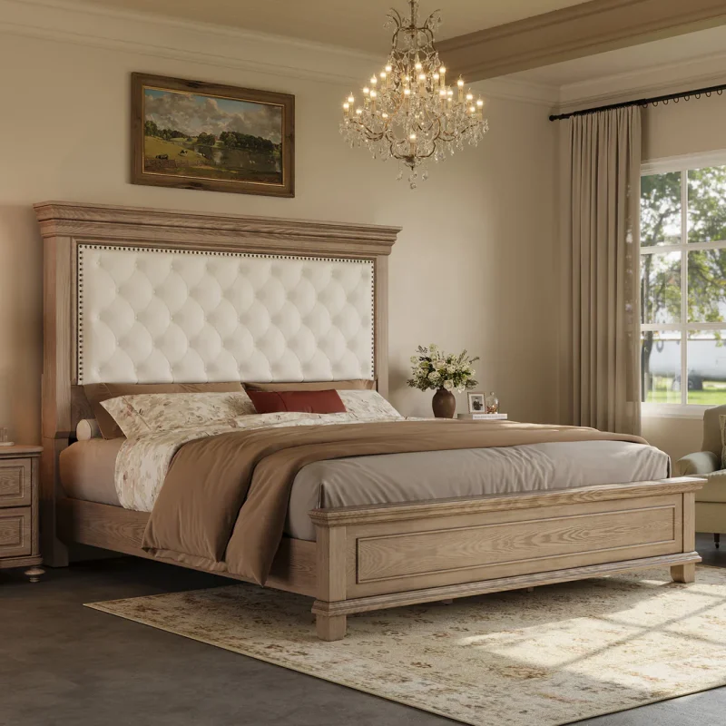 Elliswom Double Bed with Side Tables