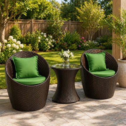 Rattan 3-Piece Set