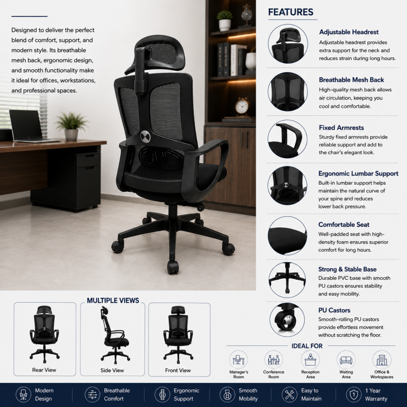 Puma High Back Chair