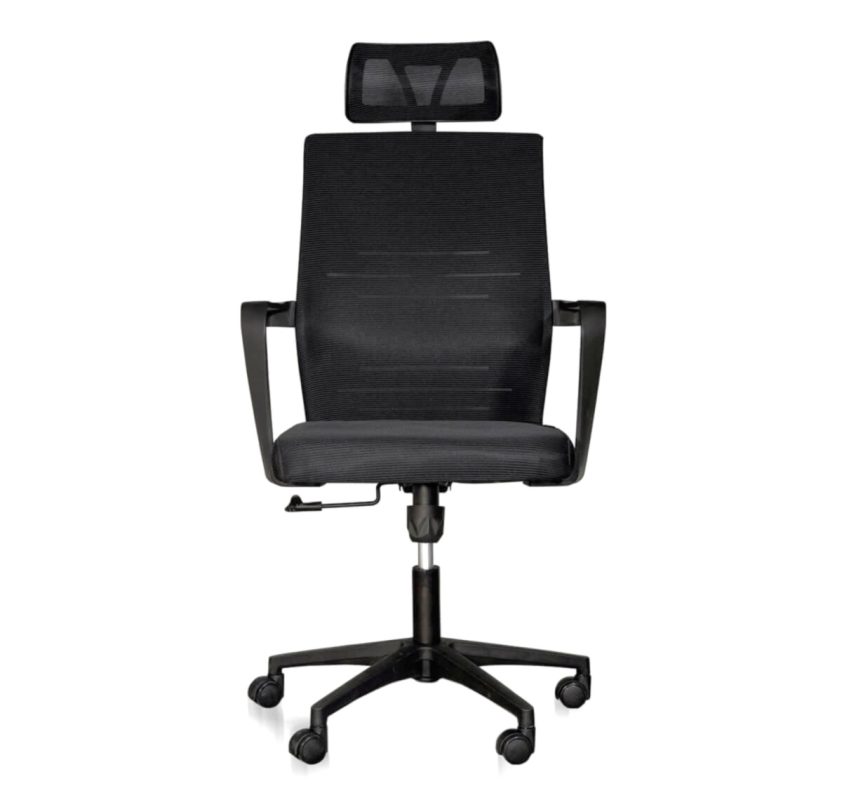 Sigma High Back Black Chair